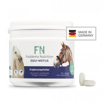 3x Equi Motus - Pferde-Ergänzungsfutter für Knorpel und Gelenke mit Glucosamin, Teufelskralle und Omega-3 Fettsäuren