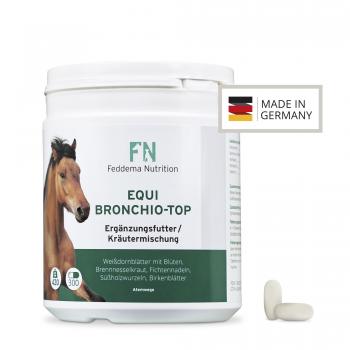 3 x Equi Bronchio Top - Pferde-Ergänzungsfutter für Bronchien und Atemwege mit Fichtennadel, Süßholz und Birke