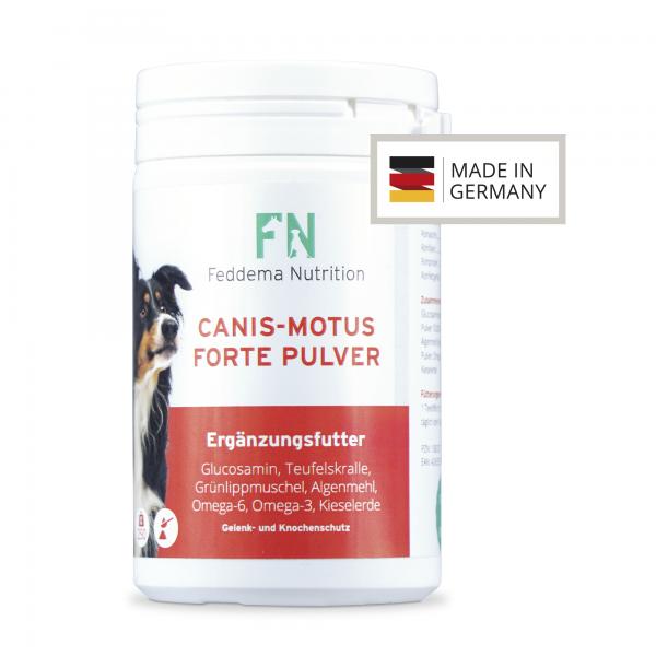 2 x Canis Motus Forte Pulver - Hunde-Ergänzungsfutter für Knorpel und Gelenke mit bis zu 3-mal mehr* Glucosamin, Teufelskralle, Grünlippmuschel, MSM